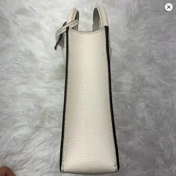 NWT - Michael Kors Mercer Extra-Small Pebbled Leather Crossbody Bag (Cream) - Picture 5 of 5
